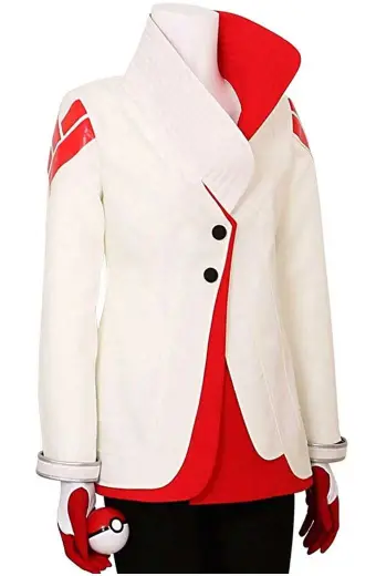 Pokemon Go Gaming Candela Team Valor White Cosplay Cotton Coat