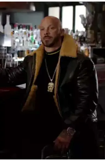 Power Book II Ghost Lorenzo Tejada Black Shearling Jacket