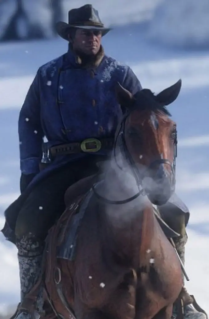 Arthur Morgan Red Dead Redemption Cosplay Blue Duffle Coat arthur-morgan-red-dead-redemption-coat