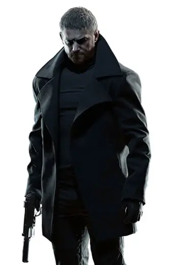 Chris Redfield Resident Evil Village Cosplay Black Trench Coat