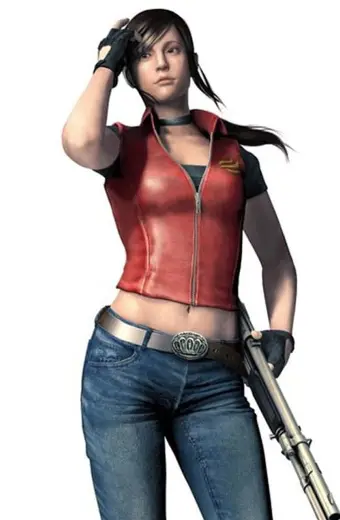 Claire Redfield Resident Evil Video Game Maroon Cosplay Vest
