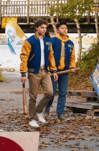 Riot Girls Jeremy Munro Chambers Blue Bomber Varsity Jacket
