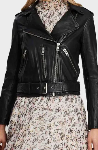 Lili Reinhart Riverdale Betty Cooper Biker Cropped Jacket