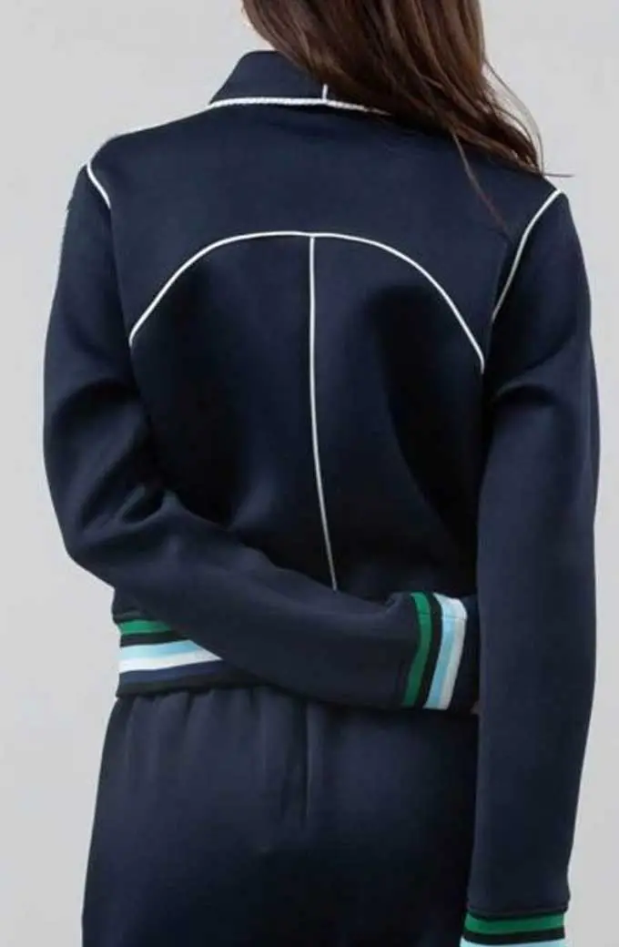 Riverdale Betty Cooper Lili Reinhart Bomber Blue Fleece Jacket lili-reinhart-riverdale-jacket