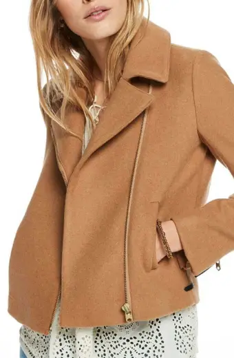 Lili Reinhart Riverdale TV Show Betty Cooper Beige Wool Jacket