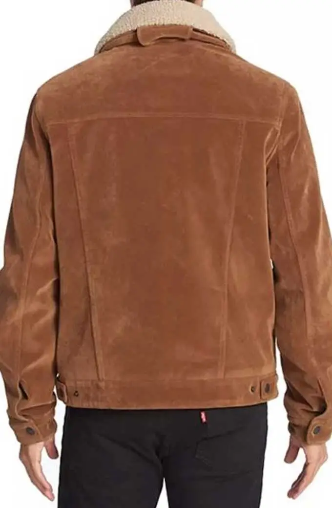Riverdale Jughead Jones Cole Sprouse Brown Shearling Jacket riverdale-cole-suede-jacket