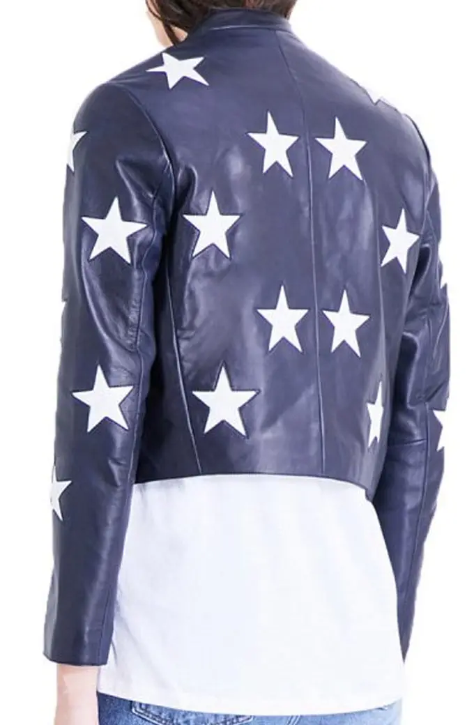 Cheryl Blossom Riverdale Madelaine Petsch Black Stars Jacket riverdale-cheryl-blossom-jacket