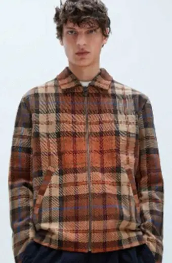 Riverdale Cole Sprouse Jughead Jones Brown Plaid Wool Jacket