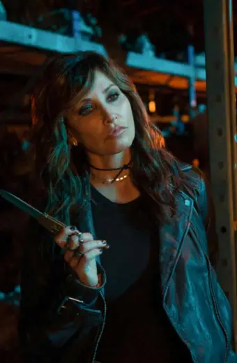 Gina Gershon Riverdale Gladys Jones Biker Black Leather Jacket