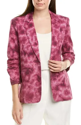 Toni Topaz Riverdale Vanessa Morgan Pink Cotton Trench Blazer