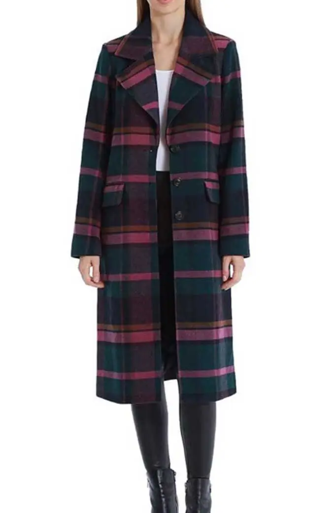 Riverdale Veronica Lodge Camila Mendes Green Wool Plaid Coat riverdale-camila-mendes-coat
