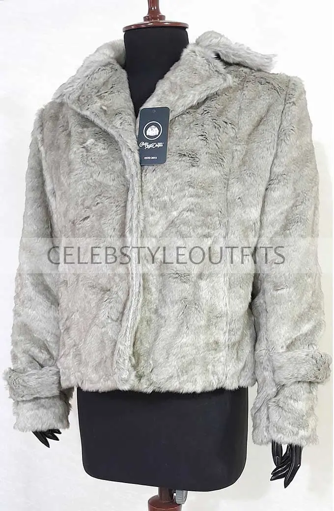 Scarlett Johansson Laura Under The Skin Movie Brown Fur Jacket scarlett-johansson-under-the-skin-jacket