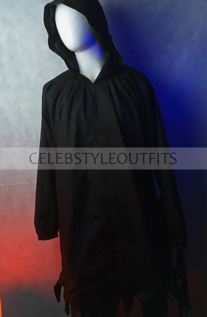 Ghostface Scream Black Cotton Coat scream-ghostface-black-coat