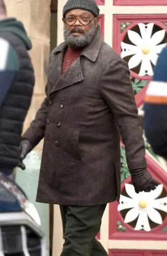 Samuel L Jackson Secret Invasion Nick Fury Brown Trench Coat