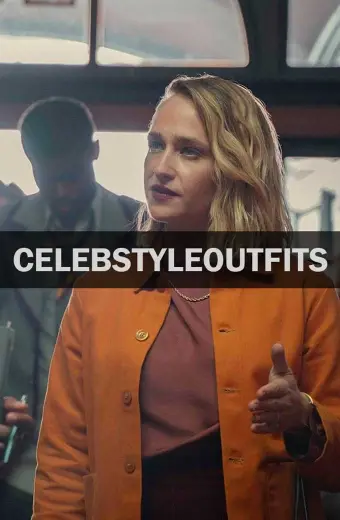 Sex Education Jemima Kirke Hope Haddon Orange Cotton Jacket