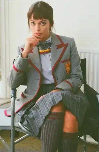 Emma Mackey Sex Education Maeve Wiley Moordale Trench Coat
