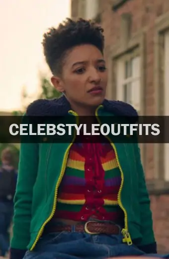 Patricia Allison Sex Education Ola Nyman Green Cotton Jacket