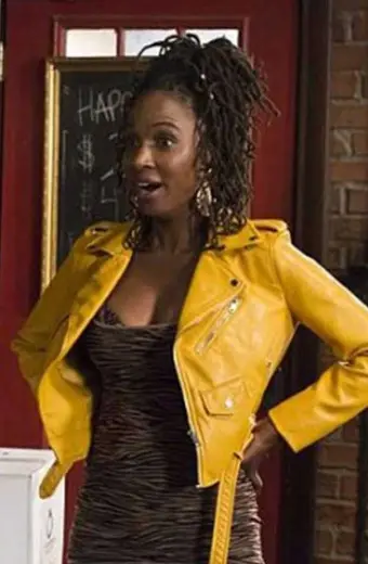 Shanola Hampton Shameless Veronica Fisher Yellow Biker Jacket