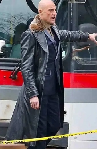Doctor Sivana Shazam Mark Strong Black Leather Trench Coat