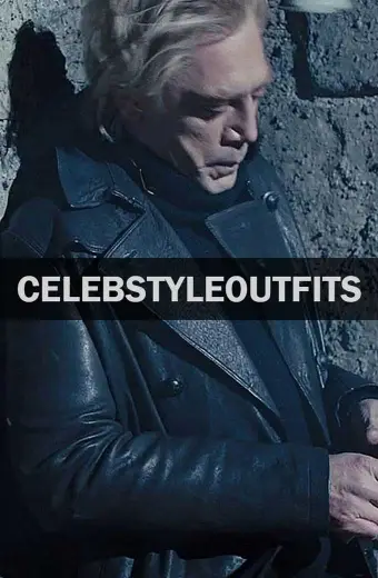 Javier Bardem Skyfall Raoul Silva Black Leather Trench Coat