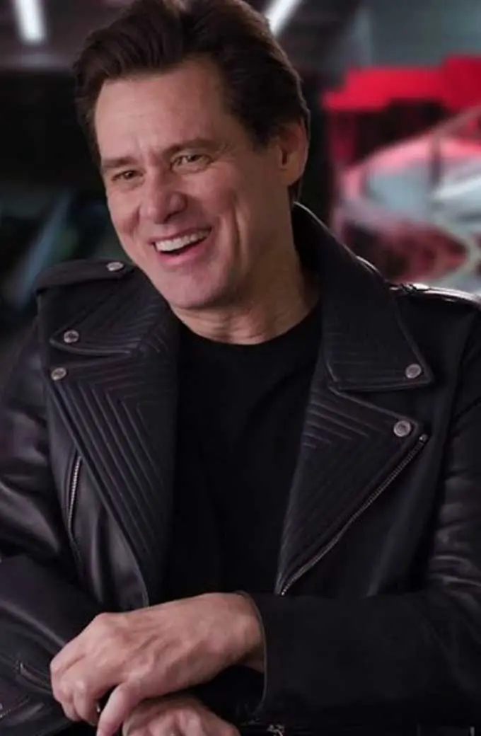 Sonic The Hedgehog Doctor Eggman Jim Carrey Black Biker Jacket doctor-eggman-sonic-the-hedgehog-jacket