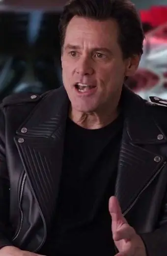 Doctor Eggman Sonic The Hedgehog Jim Carrey Black Biker Jacket