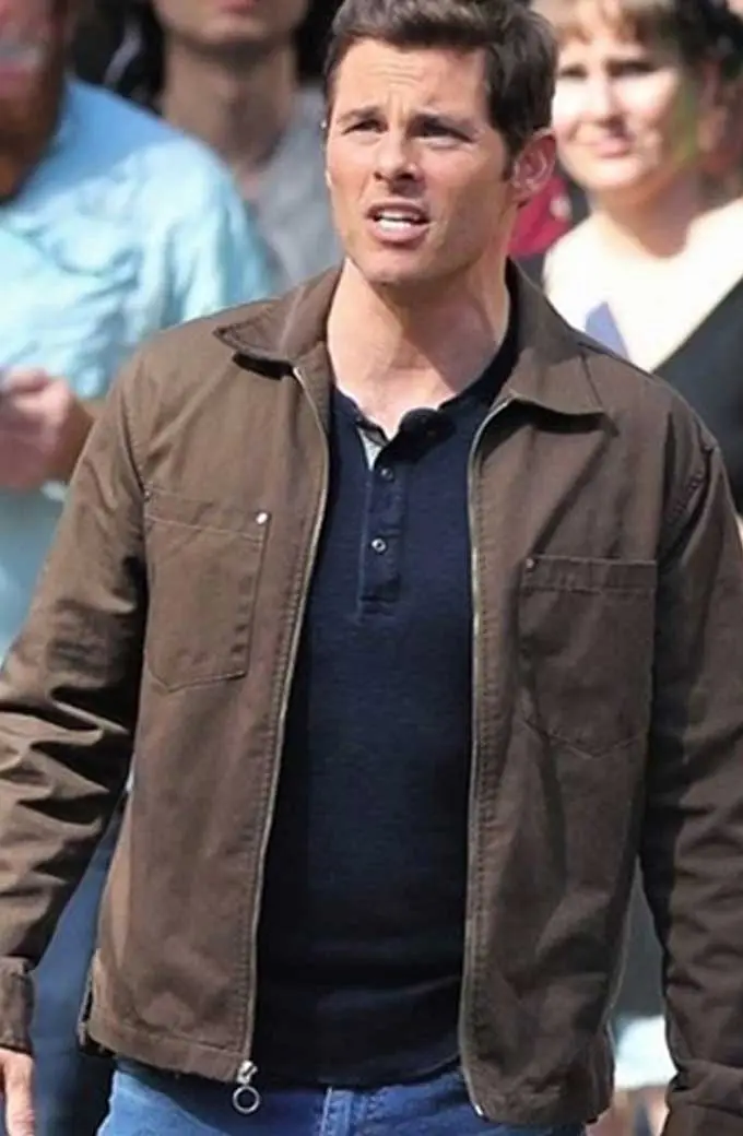 Tom Wachowski Sonic Hedgehog James Marsden Brown Cotton Jacket sonic-the-hedgehog-james-marsden-jacket