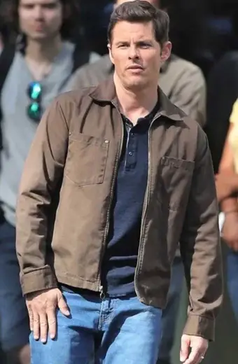 James Marsden Sonic Hedgehog Tom Wachowski Brown Cotton Jacket