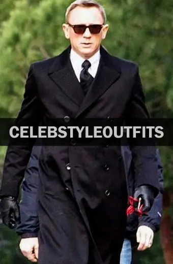 James Bond Spectre Daniel Craig Double Breasted Trench Coat