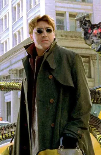 Alfred Molina Spider Man Doctor Octopus Black Long Trench Coat