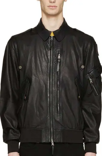 Evan Roderick Spinning Out Justin Davis Black Leather Jacket