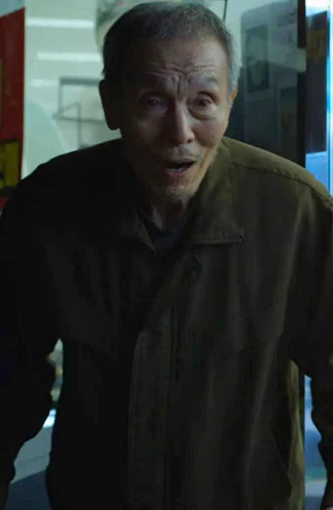 Oh Yeong Su Oh Il Nam Squid Game TV Series Brown Cotton Jacket squid-game-oh-il-nam-cotton-jacket