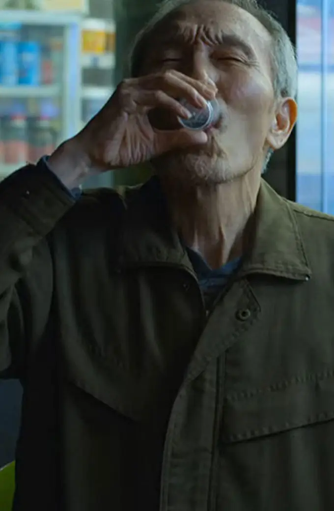 Oh Yeong Su Oh Il Nam Squid Game TV Series Brown Cotton Jacket squid-game-oh-il-nam-cotton-jacket