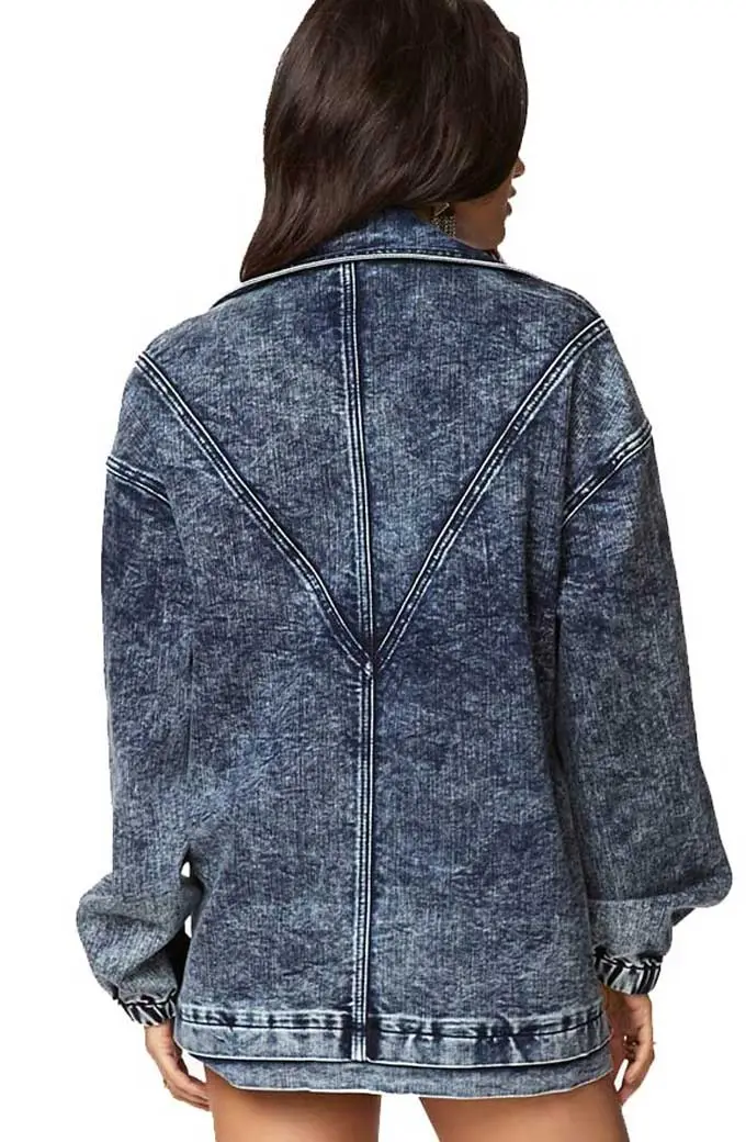 Yvette Monreal Wildcat Stargirl Bomber Blue Denim Jacket wildcat-stargirl-yvette-monreal-jacket