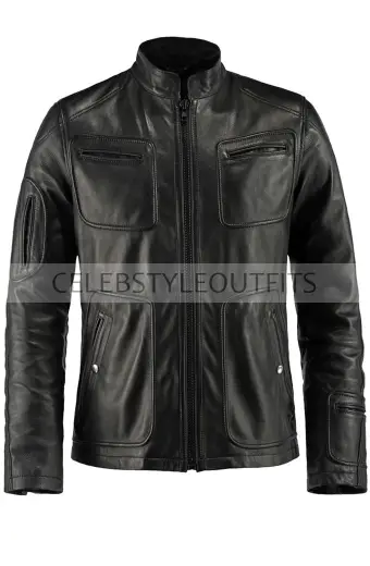 Star Trek Captain James Kirk Chris Pine Black Leather Jacket