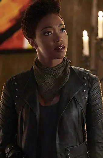 Star Trek Discovery Sonequa Martin-Green Black Leather Jacket