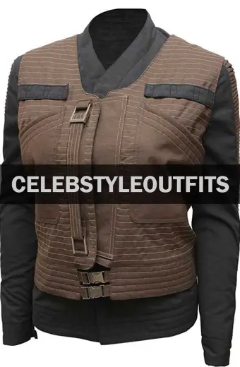 Felicity Jones Star Wars Rogue One Jyn Erso Brown Jacket