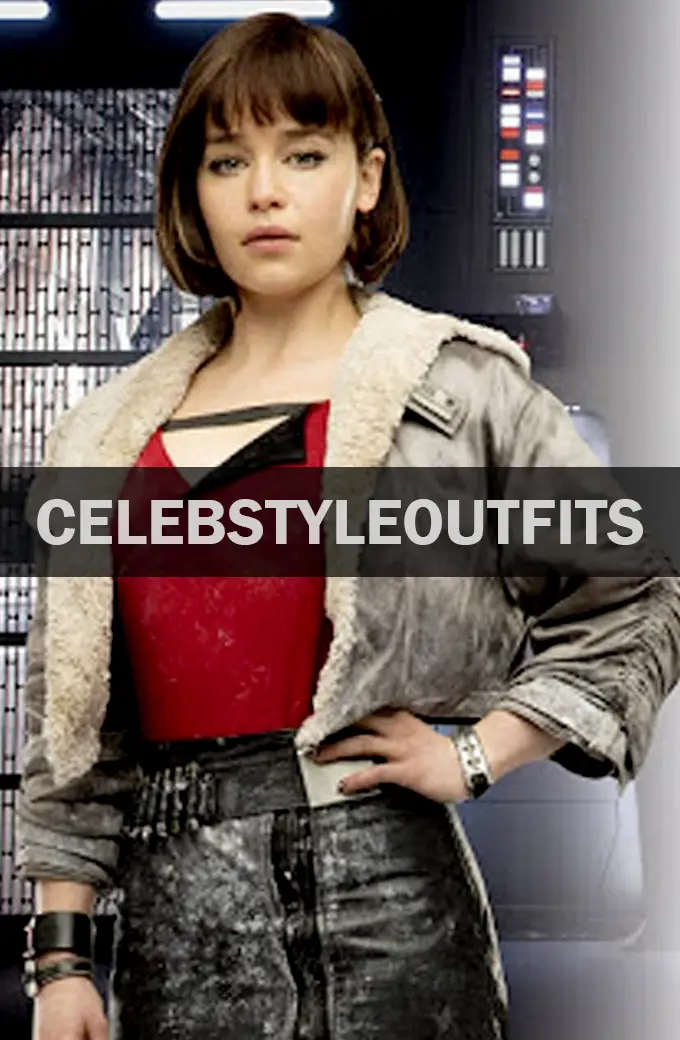 Solo Star Wars Story Qira Emilia Clarke Black Leather Jacket emilia-clarke-solo-a-star-wars-story-jacket