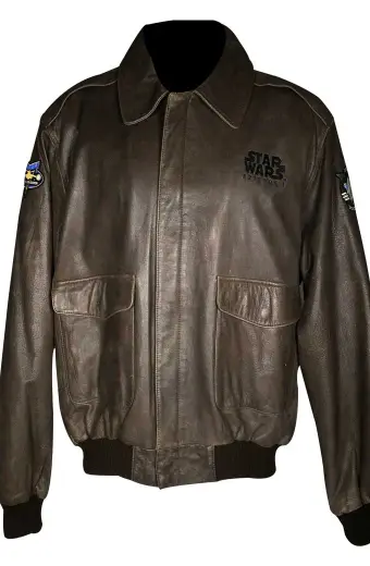Star Wars Starfighter Pilot Bomber Brown Leather Jacket