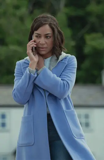Megan Pierce Stay Close Blue Wool Coat cush-jumbo-stay-close-blue-coat