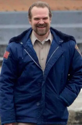 David Harbour Jim Hopper Stranger Things Blue Cotton Jacket stranger-things-david-harbour-jacket
