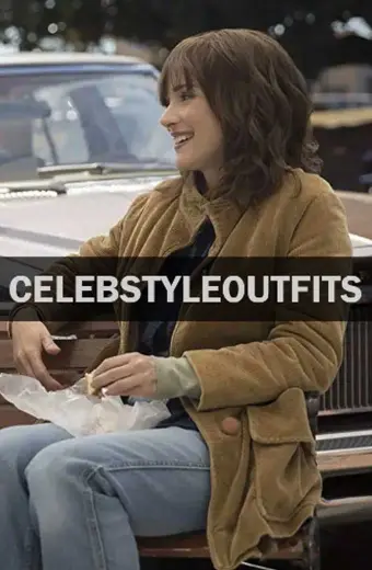 Stranger Things Joyce Byers Winona Ryder Brown Corduroy Coat winona-ryder-stranger-things-coat