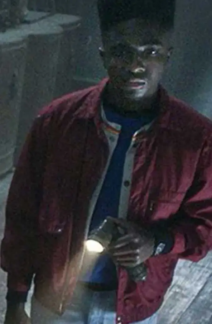 Stranger Things Lucas Sinclair Caleb McLaughlin Bomber Jacket caleb-mcLaughlin-stranger-things-jacket