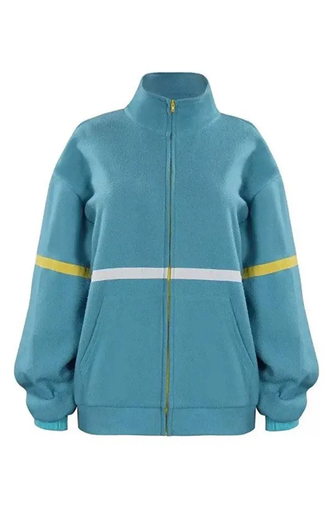 Stranger Things Sadie Sink Max Mayfield Blue Bomber Jacket sadie-sink-stranger-things-jacket