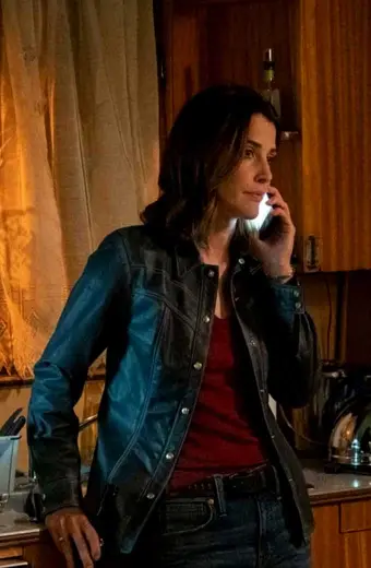 Cobie Smulders Dex Parios Stumptown Black Leather Jacket