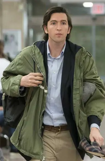 Greg Hirsch Nicholas Braun Succession Green Hooded Jacket