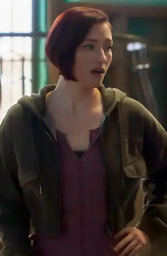 Alex Danvers Supergirl Chyler Leigh Cropped Hooded Jacket