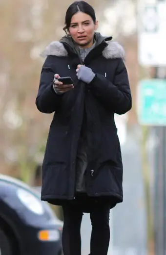 Maggie Sawyer Supergirl Floriana Lima Black Cotton Fur Coat