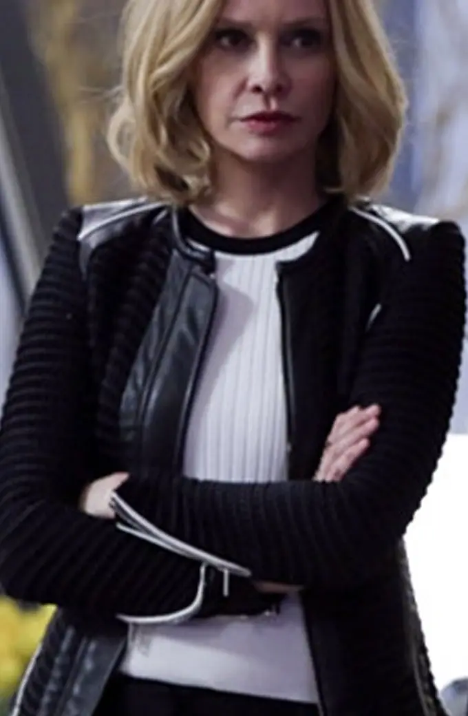 Supergirl Cat Grant Calista Flockhart Black Corduroy Jacket cat-grant-supergirl-corduroy-jacket