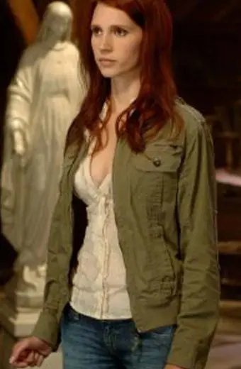 Anna Milton Supernatural Julie McNiven Green Cotton Jacket